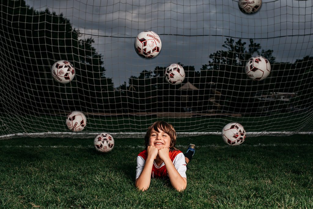 New Jersey Sports Photographer takes picture of soccer player