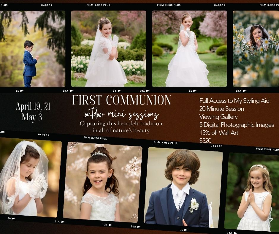 First communion mini session photographs with discount prices