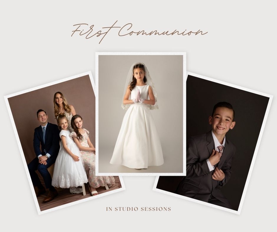 First Communion Photography In Studio Bergen County New Jersey